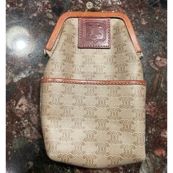 CELINE Monogram KissLock Pouch